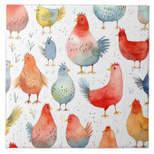 Boerderij Kippen Tegeltje (Voorkant)