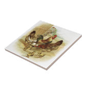  Boerderij kippen Tegeltje (Zijkant)