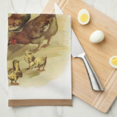  Boerderij kippen Theedoek (Quarter Fold)