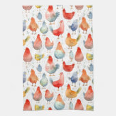 Boerderij Kippen Theedoek (Verticaal)