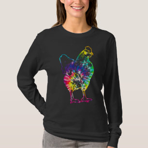 Boerderij kippen Tie Dye Hippie Pluimvee T-shirt