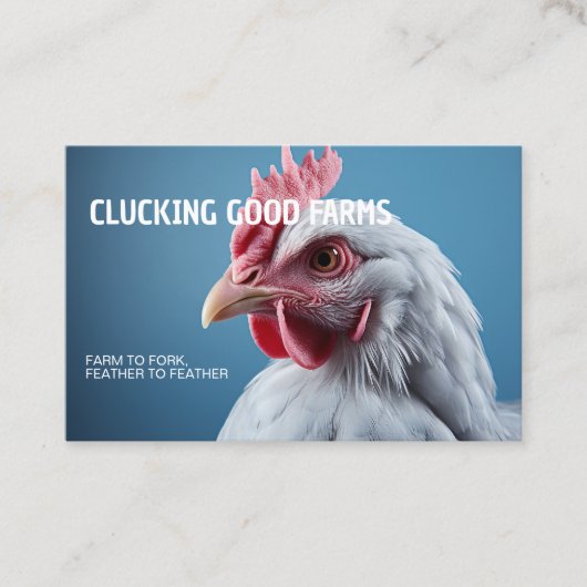 Boerderij kippen visitekaartje (Voorkant)