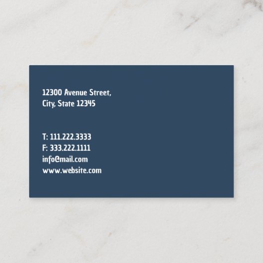 Boerderij kippen visitekaartje (Achterkant)