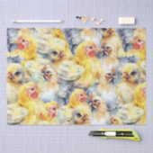 Boerderij Kippen Waterverf Tissuepapier (Craft)
