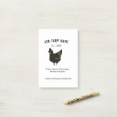 Boerderij kippeneieren toevoegen naam jaar adres c post-it® notes (Op bureau)