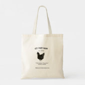 Boerderij kippeneieren toevoegen naam jaar adres c tote bag (Achterkant)