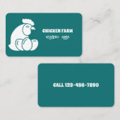 Boerderij kippeneieren visitekaartje (Voorkant / Achterkant)