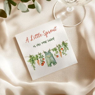 Boerderij Kleine Spruit Waslijn Baby Shower Servet