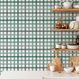 Boerderij Kleurrijk Retro Vintage Plaid Patroon Behang