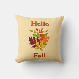 Boerderij Kleurrijke herfstbladeren - Herfstaccent Kussen