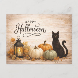 Boerderij Kleurrijke Pompoenen Halloween Feestdagenkaart
