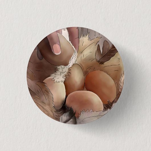 Boerderij knop ronde button 3,2 cm (Voorkant)