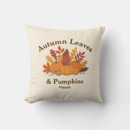 Boerderij knus herfst decor met pompoenen en blade kussen