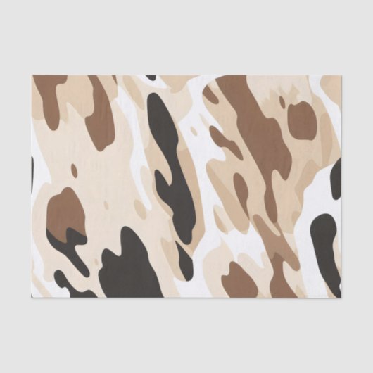 Boerderij Koe Animal Print Tissuepapier (Voorkant)