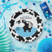 Boerderij koe baby shower papieren borden voor jon bordje (Feest)