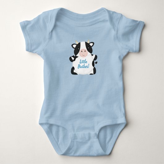 Boerderij koe baby shower romper (Voorkant)