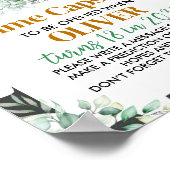 Boerderij Koe Birthday Time Capsule teken Poster (Hoek)