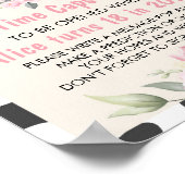 Boerderij Koe Birthday Time Capsule teken Poster (Hoek)