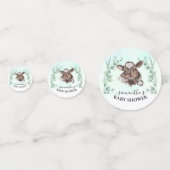 Boerderij Koe Calf Baby shower Eucalyptus Confetti (Voorkanten)