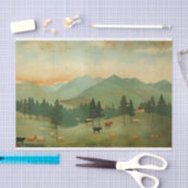 Boerderij koe  decoupage tissuepapier (Craft)