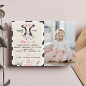 Boerderij Koe Eerste verjaardag Fotouitnodiging Bedankkaart