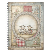 Boerderij Koe en Bull Schattige Pattern Notitieboek (Voorkant)