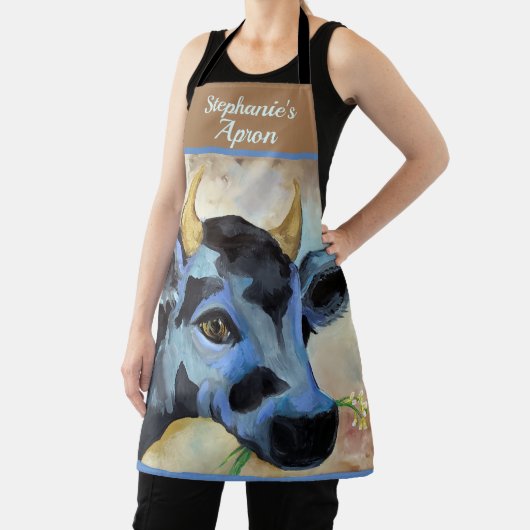 Boerderij Koe Gepersonaliseerd Schort (Insitu)
