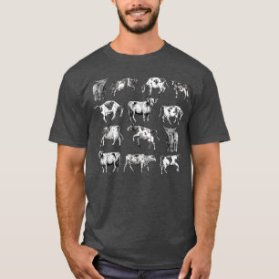 Boerderij Koe gewoon een meisje dat van de Koe boe T-shirt