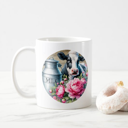 Boerderij Koe Koffiemok (Met donut)