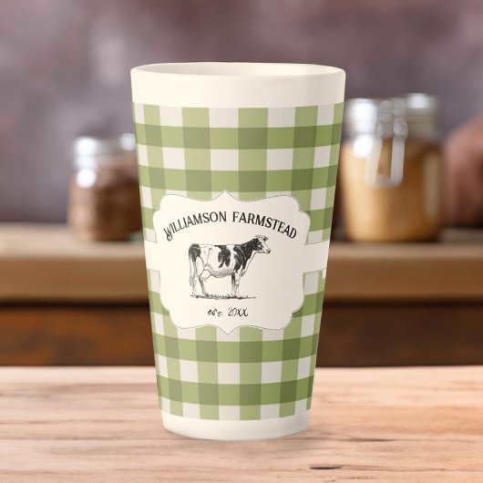 Boerderij Koe latte Mok groene buffels