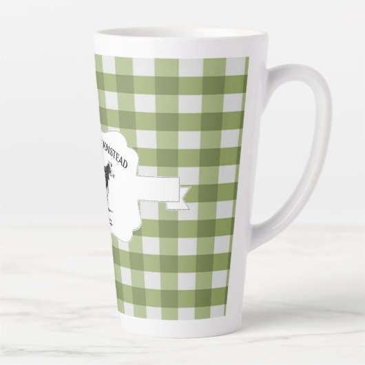 Boerderij Koe latte Mok groene buffels (Rechts)