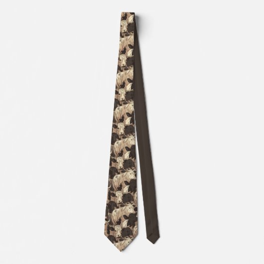 Boerderij Koe Print Classic Country Style Stropdas (Voorkant)