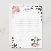 Boerderij Koe Tijd Capsule Nota Kaart (Voorkant)