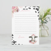 Boerderij Koe Tijd Capsule Nota Kaart (Staand voorkant)