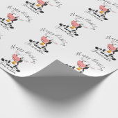 boerderij koe verjaardag cadeaupapier (Hoek)