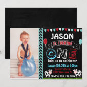 Boerderij Koe Verjaardagsuitnodigingen met foto-ui Kaart (Voorkant / Achterkant)