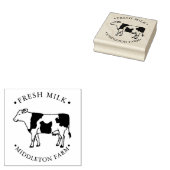 Boerderij Koe - verse melk Rubberstempel (Gestempeld)