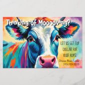 boerderij koe Verwijzing Vastgoed Marketing Verkop Flyer (Voorkant)