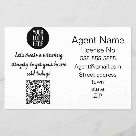 boerderij koe Verwijzing Vastgoed Marketing Verkop Flyer (Achterkant)