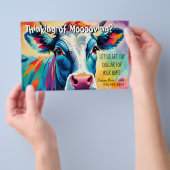 boerderij koe Verwijzing Vastgoed Marketing Verkop Flyer (Hand)