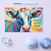 boerderij koe Verwijzing Vastgoed Marketing Verkop Flyer (Enkel)