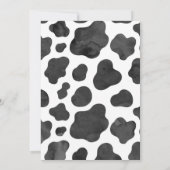 Boerderij Koe Vierde Verjaardagsuitnodiging Kaart (Achterkant)