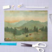 Boerderij koe Vintage decoupage  Tissuepapier (Craft)