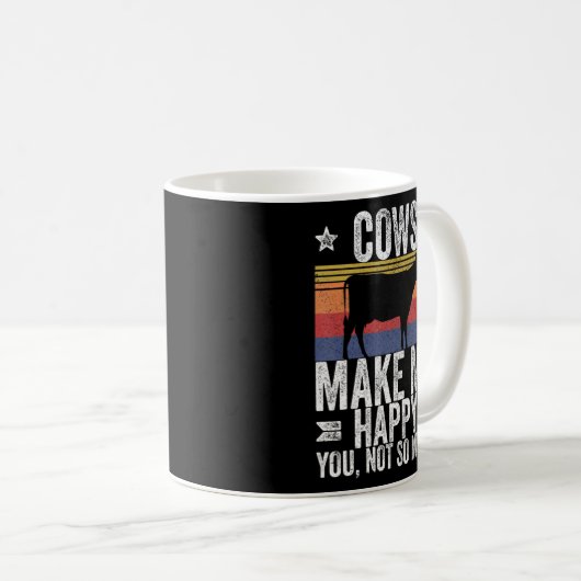 Boerderij Koeien maken me blij dat je niet zo veel Koffiemok (Voorkant rechts)