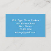 Boerderij Koeien Red Barn Visitekaartje (Achterkant)