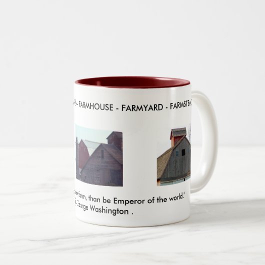 BOERDERIJ Koffie-Mok Tweekleurige Koffiemok (Voorkant rechts)