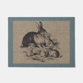  Boerderij konijnen Land Boerderij en huisdieren Deurmat (Voorkant)