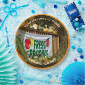 Boerderij Kraam Persoonlijk Feest Papieren Bordje (Feest)