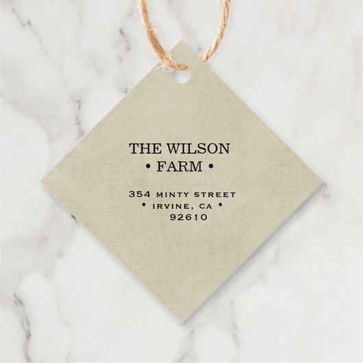  Boerderij Kraft Product Labels (Achterkant)