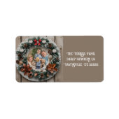 Boerderij krans  familie etiket (Voorkant)